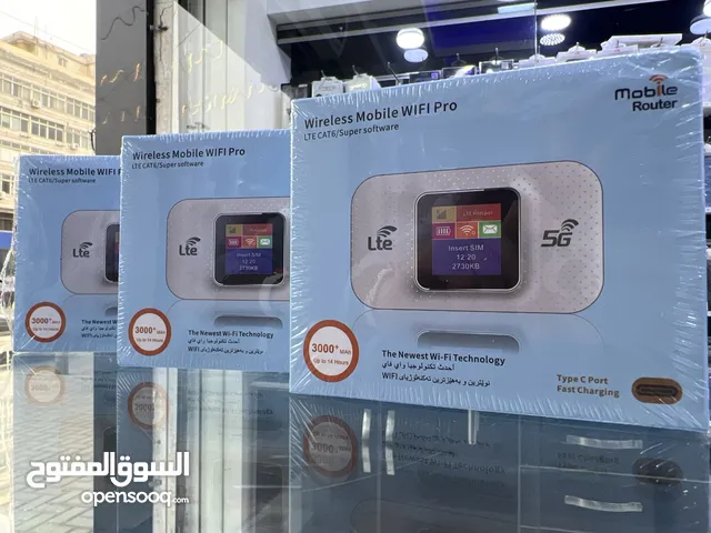 Mifi Mobile Router ( 4g / 5g / lte ) راوتر متنقل مفتوح على جميع الشبكات العالمية بطارية 3000 امبير