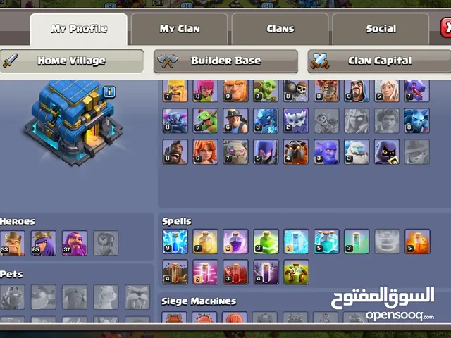 Clash of Clans Accounts and Characters for Sale in Irbid