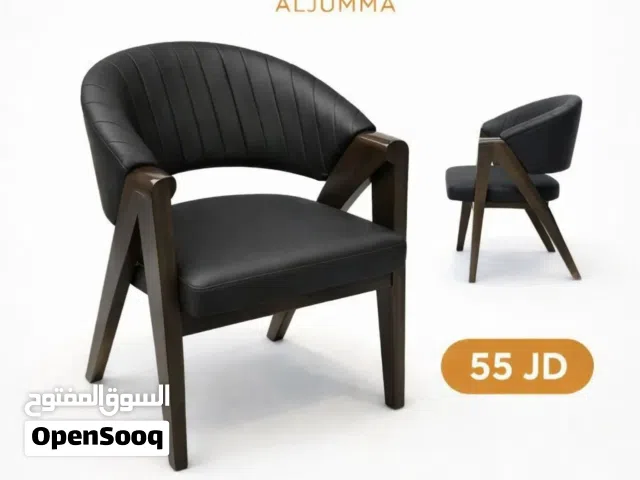 كرسي ضيافة خشب مع تنجيد فاخر قطعة أنيقة تناسب المكاتب والعيادات وغرف الانتظار هيكل خشب متين