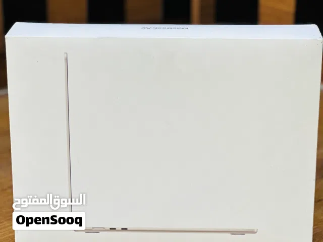 MacBook Air M3 15-inch  256GB 16 GB RAM 1 year warranty Arabic keyboard with box & charger type-C