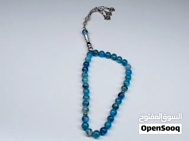 مسابح عقيق برازيلي  اصلي طبيعي 33حبة