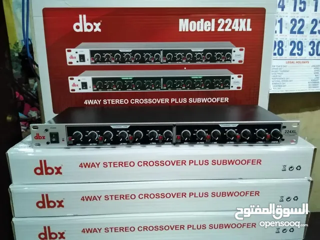 DBX 224XL electronic crossover, 4way crossover, high, middle and low frequency subwoofer