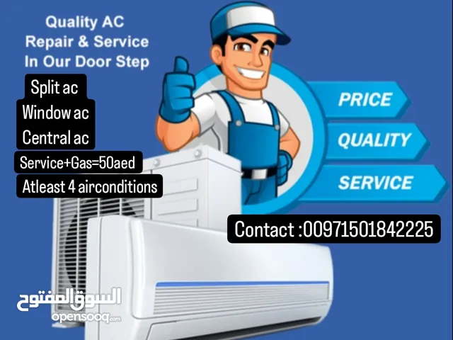 Aircondition service only 50aed