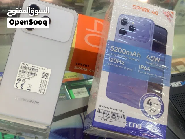 Tecno spark 40 8ram 256g
