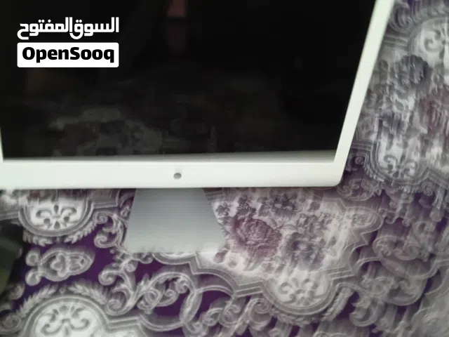 شاشة كمبيوتر he 24 انش شغاله لها جميع المداخل وشاشه ثانيه هي كمبيوتر منفصل تسمعي all in  one 21 انش