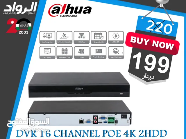 Dahua DVR 16 channel POE 4k 2HDD