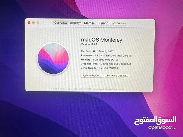 MAC OS Model 2017