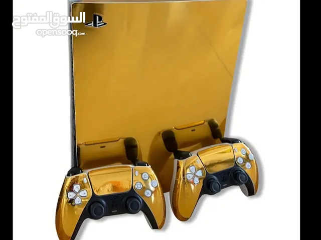 ps5, ps4, ps3 GOLD CHROME PLAITING / STICKER.
