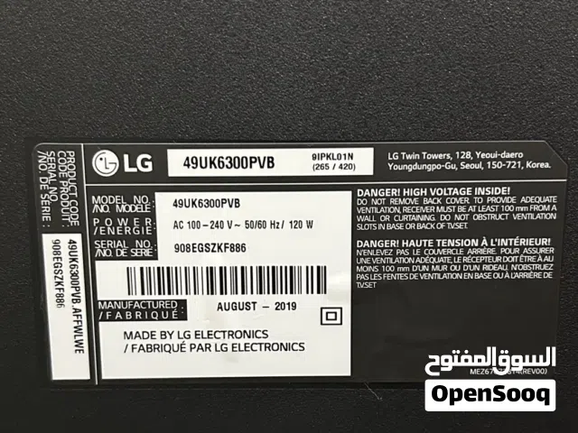 LG 49” 4K Model 49UK6300PVB – For Sale