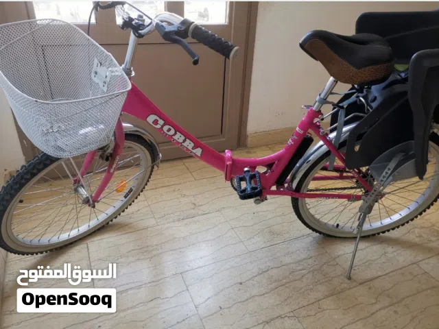 بايسكل مع كرسي اطفال بحاله كالجديده قابل للطي لسهوله التحميل  foldable Bicycle with kid chair