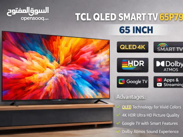 TCL 65” QLED Smart TV 65P79K – 4K Ultra HD with Google TV