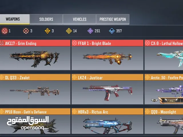 3 Mythics 14 Legendaries 5K AED Invested Legendary Rank Achieved (Negotiable).