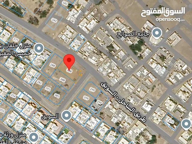 للبيع ارض سكنيه كورنر في السويق البطحاء 943م