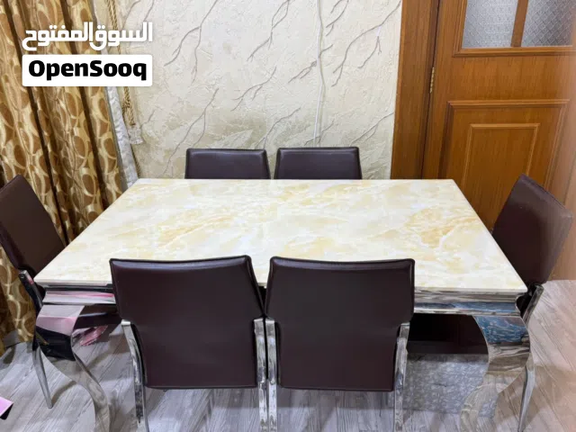 ميز طعام قوي جداً كراسي 6 استعمال قليل