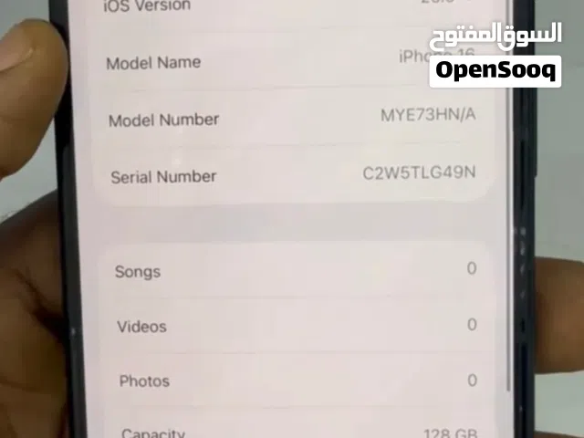 IPhone 16 128GB, black color and its very clean and net, no damages.