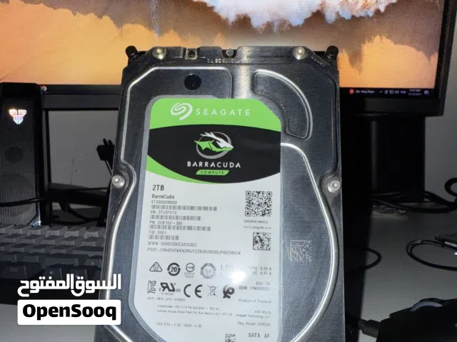 للبيع هاردسك 2 تيرا Seagate بسرعة 7200rpm نظيف For sale HDD 2TB 7200RPM