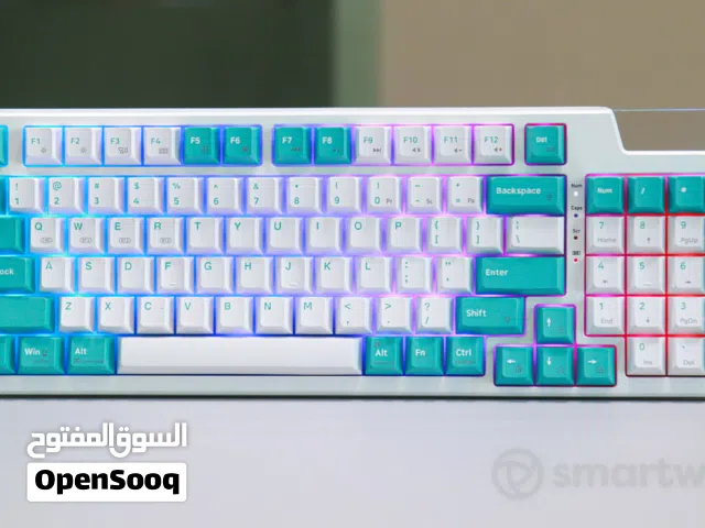 Marvo Custom Wireless & Wired Mechanical Gaming Keyboard – Tactile Switch Cherry Pink, RGB Backlit,