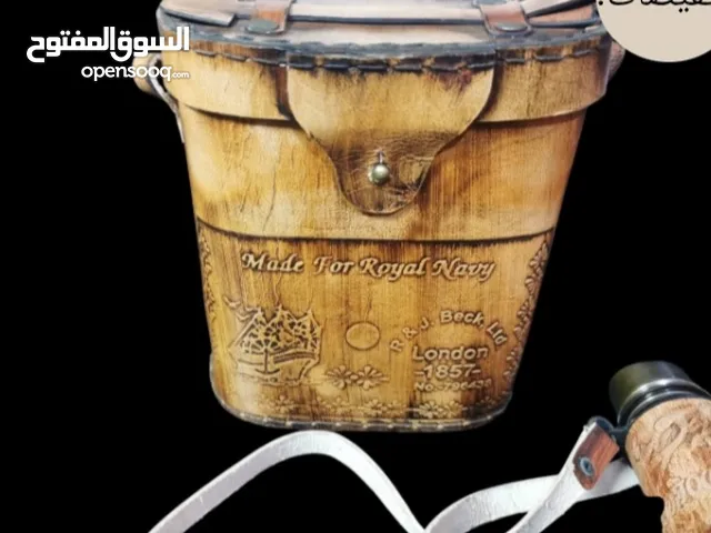 منظار نحاس بعدستين فاخر مع علبة من الجلد الطبيعي