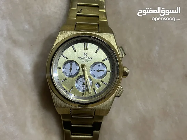 Gold unisex watch