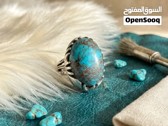 خواتم فضة متنوعة بأحجار طبيعية من الروائع