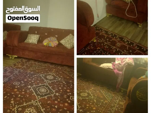 كنب كامل 5 قطع شبه جديد