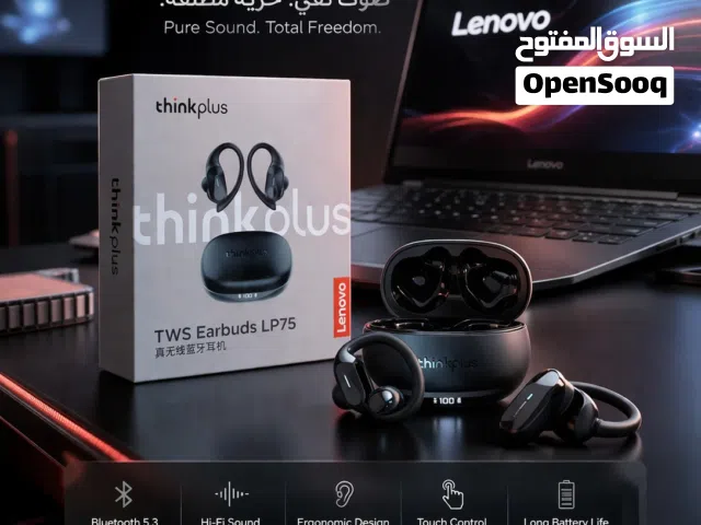 سماعة اذن لينوفو الاصلي مو بالة كبس شركة