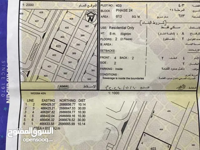 Residential Land for Sale in Al Batinah Sohar