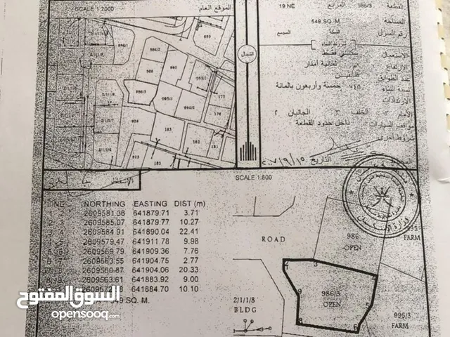 Residential Land for Sale in Muscat Ghubrah