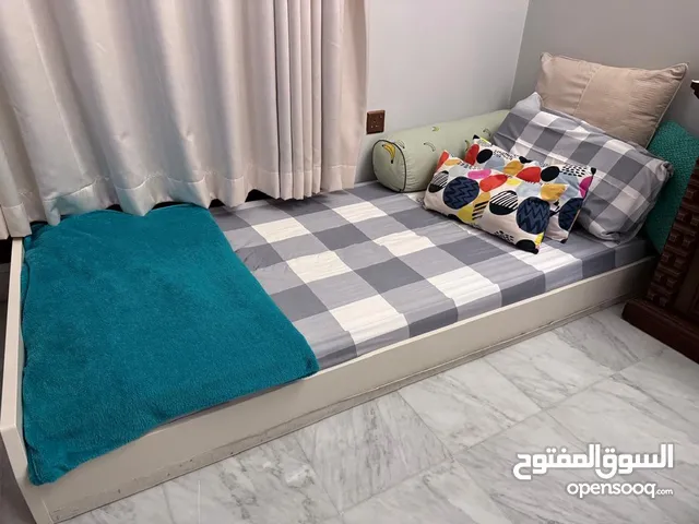 Canopy Bed - White bed from Home Center with mattress. Size of Mattress - 90 x 200