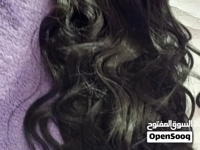 اكستنشن وصلات شعر طبيعي 100% لون اسود جديد ... بيجي تقريبا 14 قطعه .....