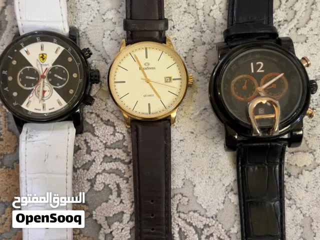 بيع مستعجل ساعات اصليه من شركه Geneva وفيراري و سويسرية