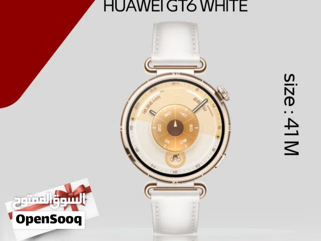 HUAWEI WATCH GT6 WHITE ( 41M ) NEW /// ساعه هواوي جي تي 6 مقاس 41 ملي الجديد