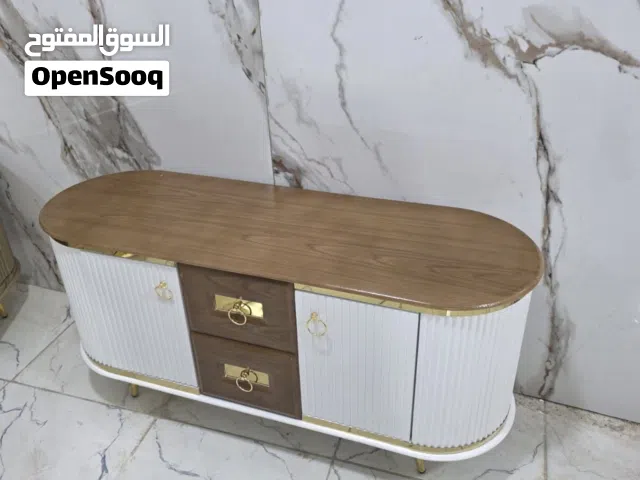 ترابيزه شاشه خامه mdf اسباني دهان دوكو المقاس عرض 120 سم عمق 40 سم ارتفاع 58 سم