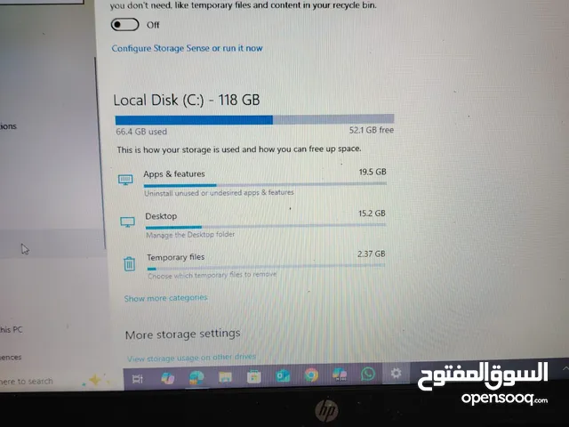 لابتوب hp كور اي 5