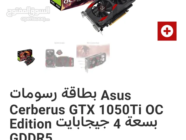 CERBERUS-GTX1050TI-O4G OC 4GB GEFORCE GTX 1050 TI ASUS Cerberus إصدار بطاقة بذاكرة GeFor