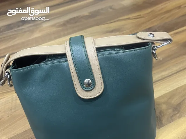 Green color handbag