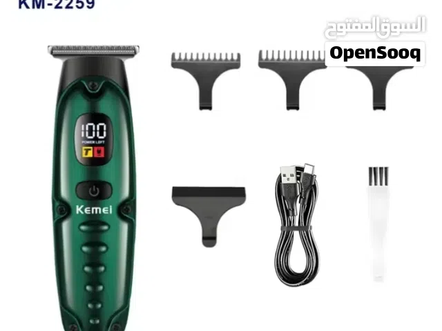 ماكينه حلاقه احترافيه زيرو شحن مع شاشه رقميه و 3 نمر ضد الماء كيمي Kemei KM-2259 حلاقة الشعر الحلاقه
