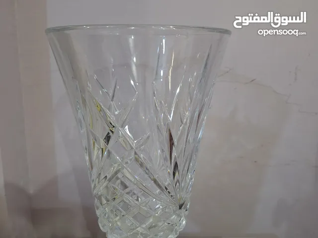 مزهريه زجاج شفاف