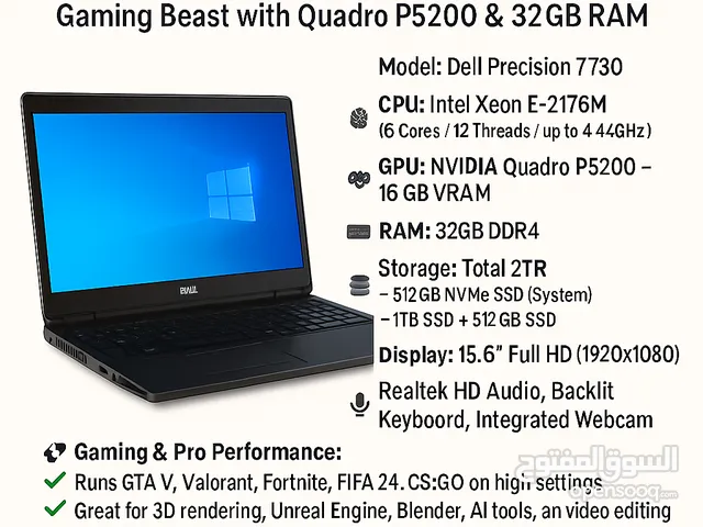 Dell Precision 7730 – High-Performance Workstation & Gaming Laptop