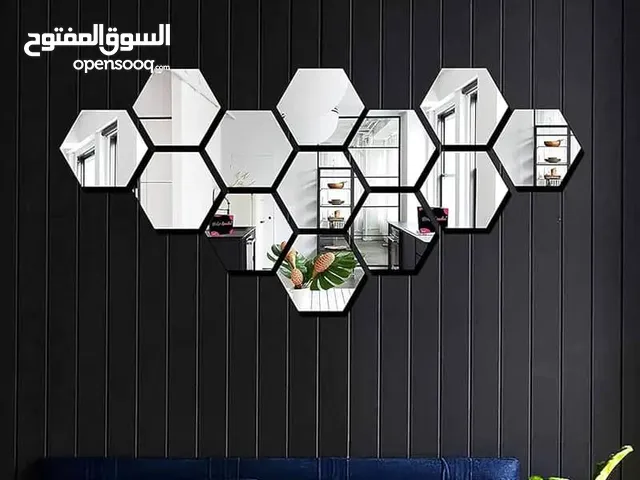 مرآة حائط سداسي