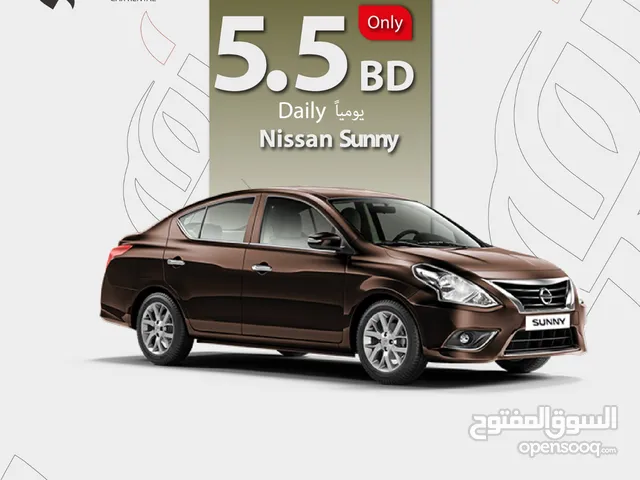 Nissan sunny Model 2024 monthly rent 150 BD