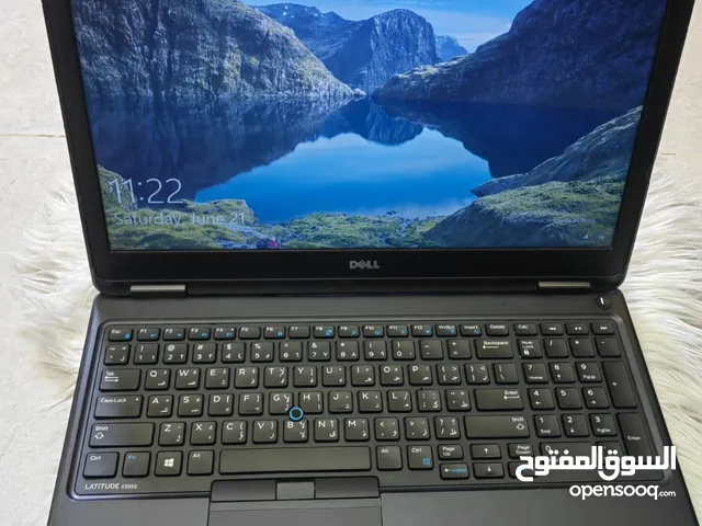 Dell Latitude E5550 Laptop i5  8GB Ram .256GB SSD.Win 10 pro active كمبيوتر مكتبي ديل