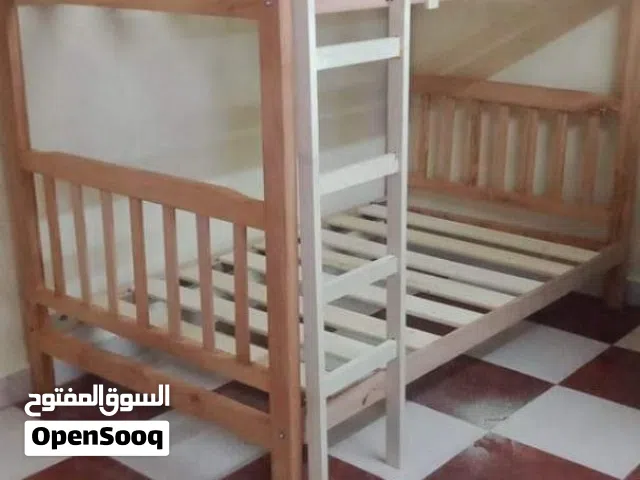 سرير خشب بملل والسلم والحاجز دورين فورى Furniture oh