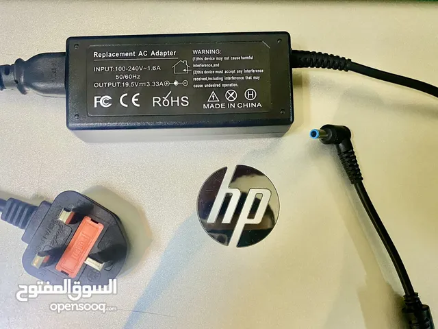 Charger hp 100-240V ~ 1.6A 50/60Hz Output: 19.5V and 3.33A