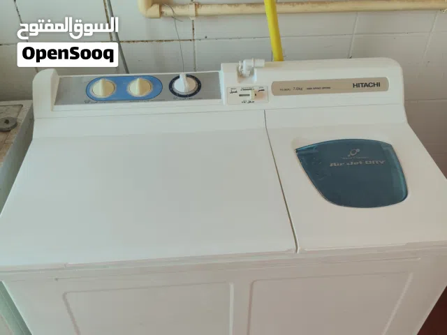 غساله ماركه هيتاشي 7 كيلو بحاله ممتازه إستعمال خفيف كل شئ يعمل فيها
