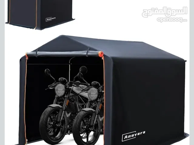 خيمة جديدة لتخزين السيكل والباقي، خام مقاوم للغبار والماء، هيكل معدني.