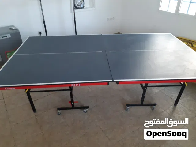 طاولة تنس طاولة قابلة للطي مع جميع الملحقات Table Tennis Table with full acces (ping pong)