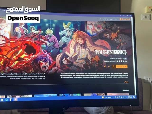 جهاز pc قيمنق كااامل مع شاشة 144 كيرف هيرتز وسماعة وكيبورد و ماوس كلهم قيمينق
