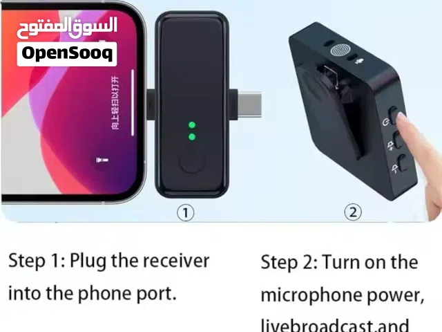 ميكروفون F15-2 اللاسلكي المزدوج 3 في 1