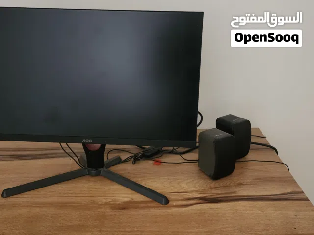 شاشة العاب كيمنك دقة 1080p معدل تحديث 180 هرتز للبيع بسعر رخيص 120 الف وياه سماعات خارجية بسعر 10الف